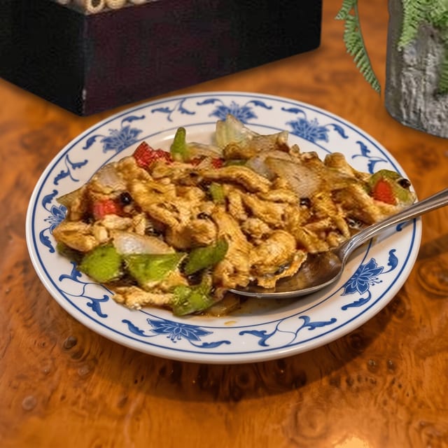 Black Bean Sauce Chicken.